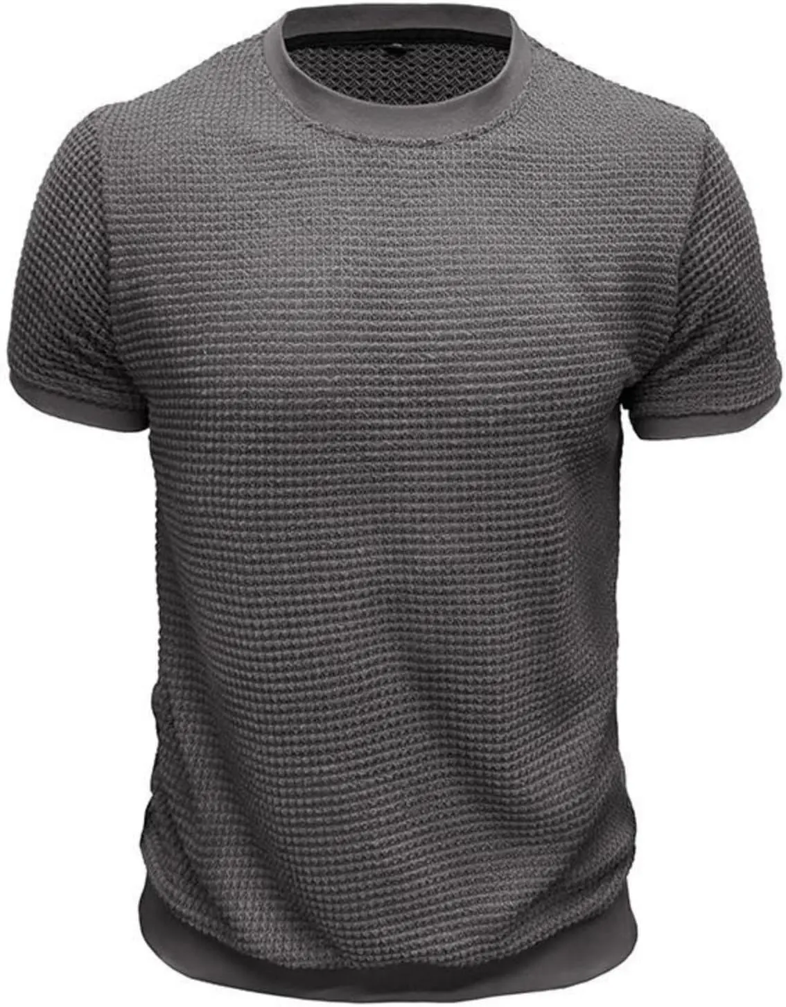 Men's Oversized Cotton Shirt Short Sleeve Crew Neck Cotton Tshirts Casual Summer T Shirts Classic Basic Tees