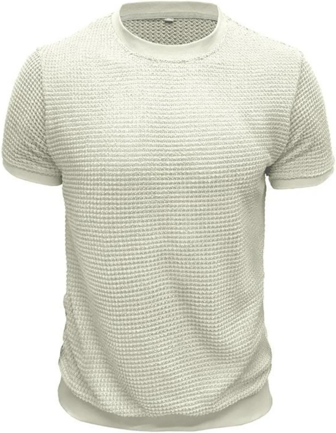 Men's Oversized Cotton Shirt Short Sleeve Crew Neck Cotton Tshirts Casual Summer T Shirts Classic Basic Tees