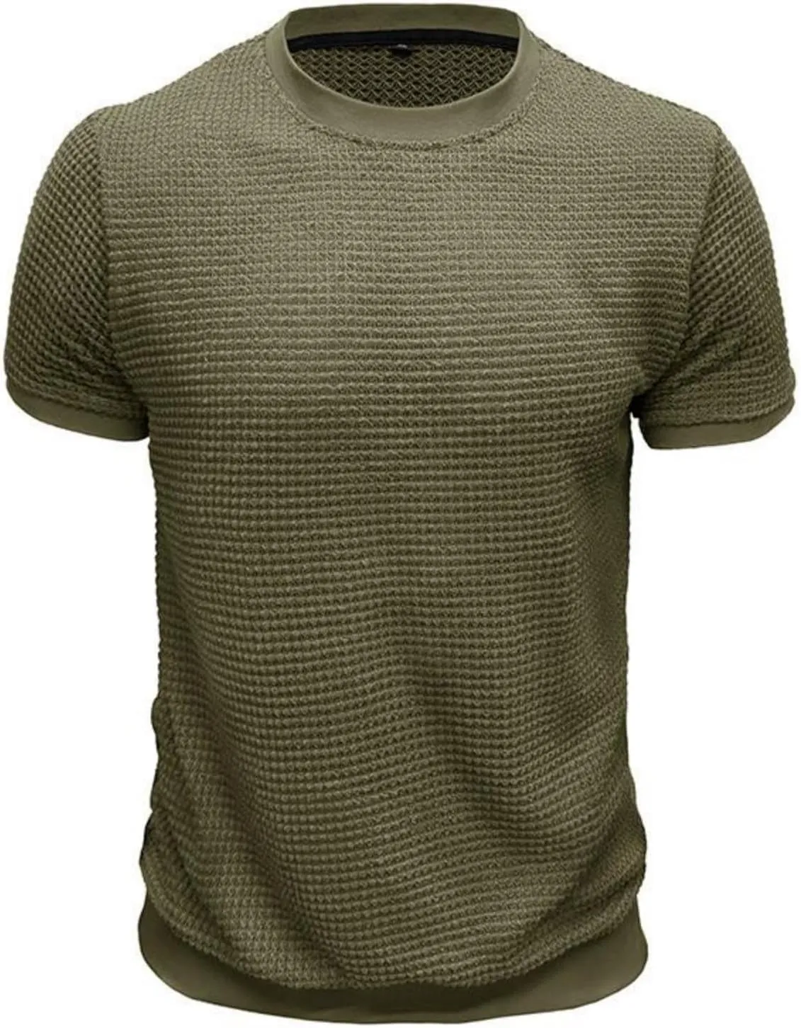 Men's Oversized Cotton Shirt Short Sleeve Crew Neck Cotton Tshirts Casual Summer T Shirts Classic Basic Tees