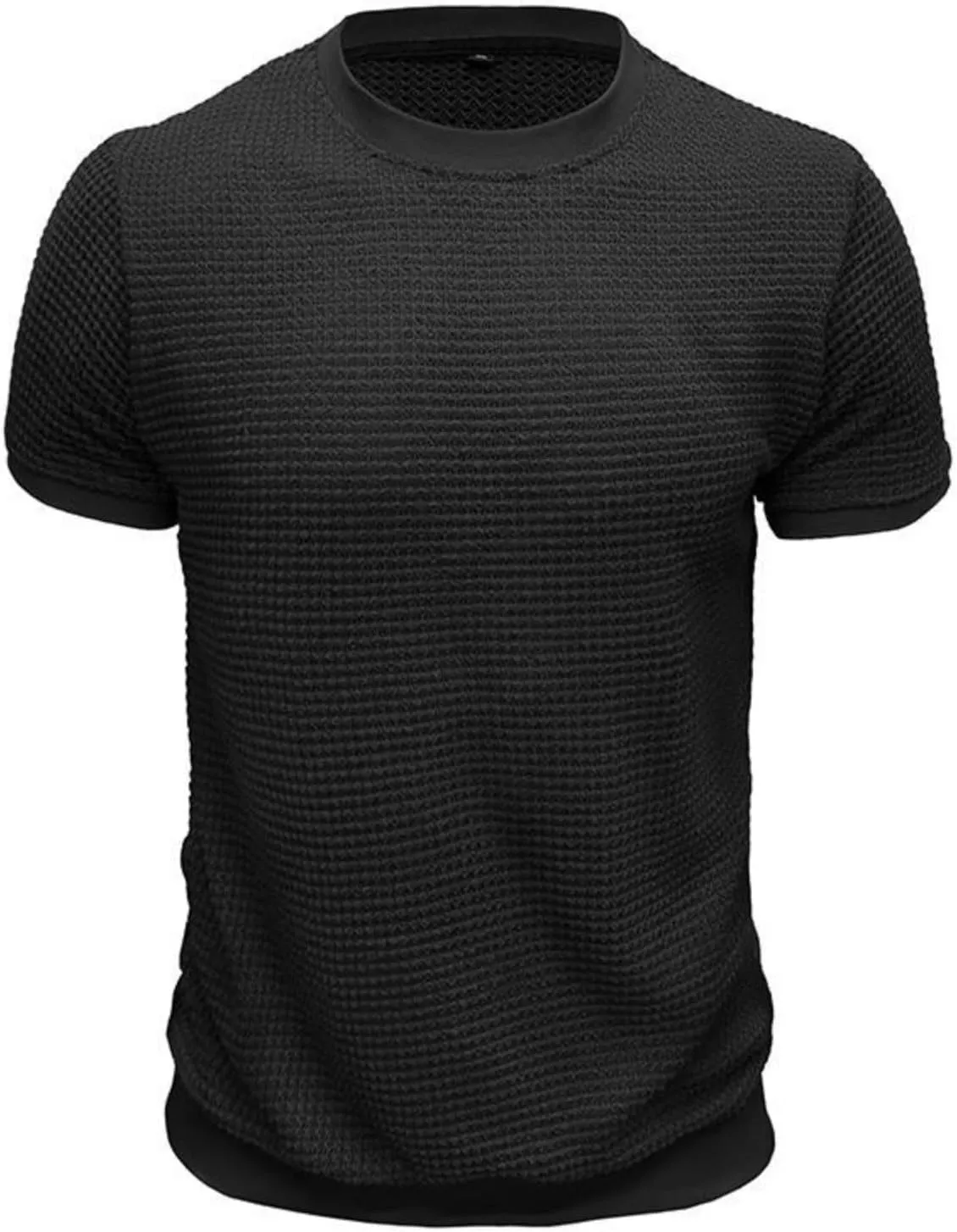Men's Oversized Cotton Shirt Short Sleeve Crew Neck Cotton Tshirts Casual Summer T Shirts Classic Basic Tees