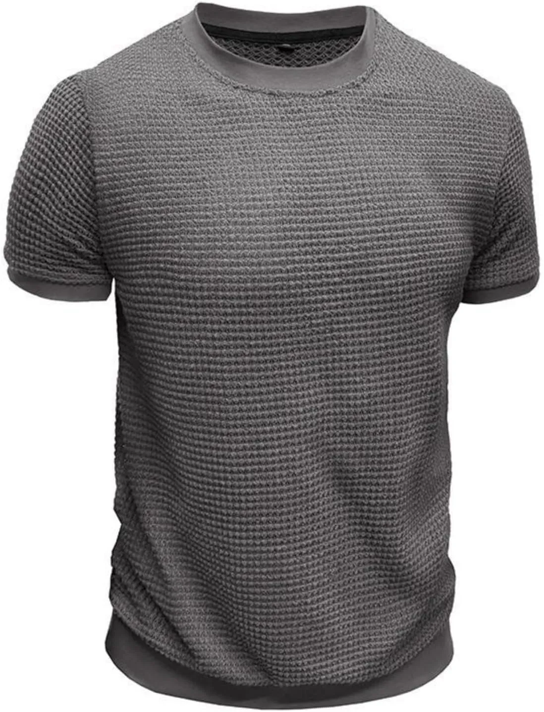 Men's Oversized Cotton Shirt Short Sleeve Crew Neck Cotton Tshirts Casual Summer T Shirts Classic Basic Tees