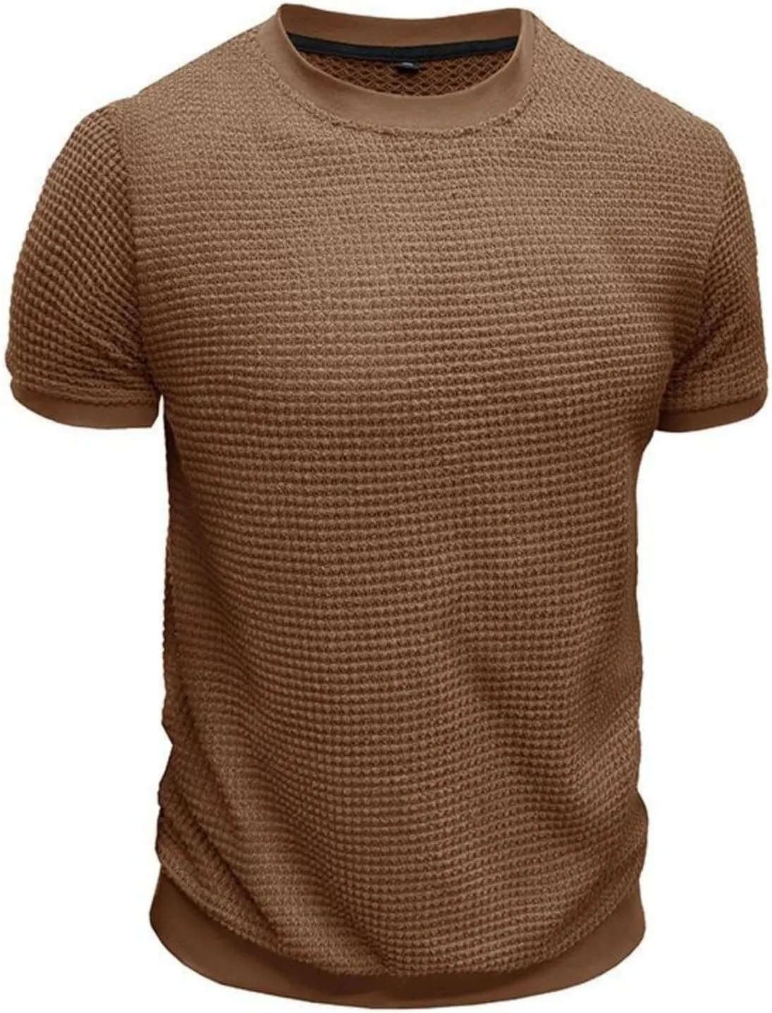 Men's Oversized Cotton Shirt Short Sleeve Crew Neck Cotton Tshirts Casual Summer T Shirts Classic Basic Tees