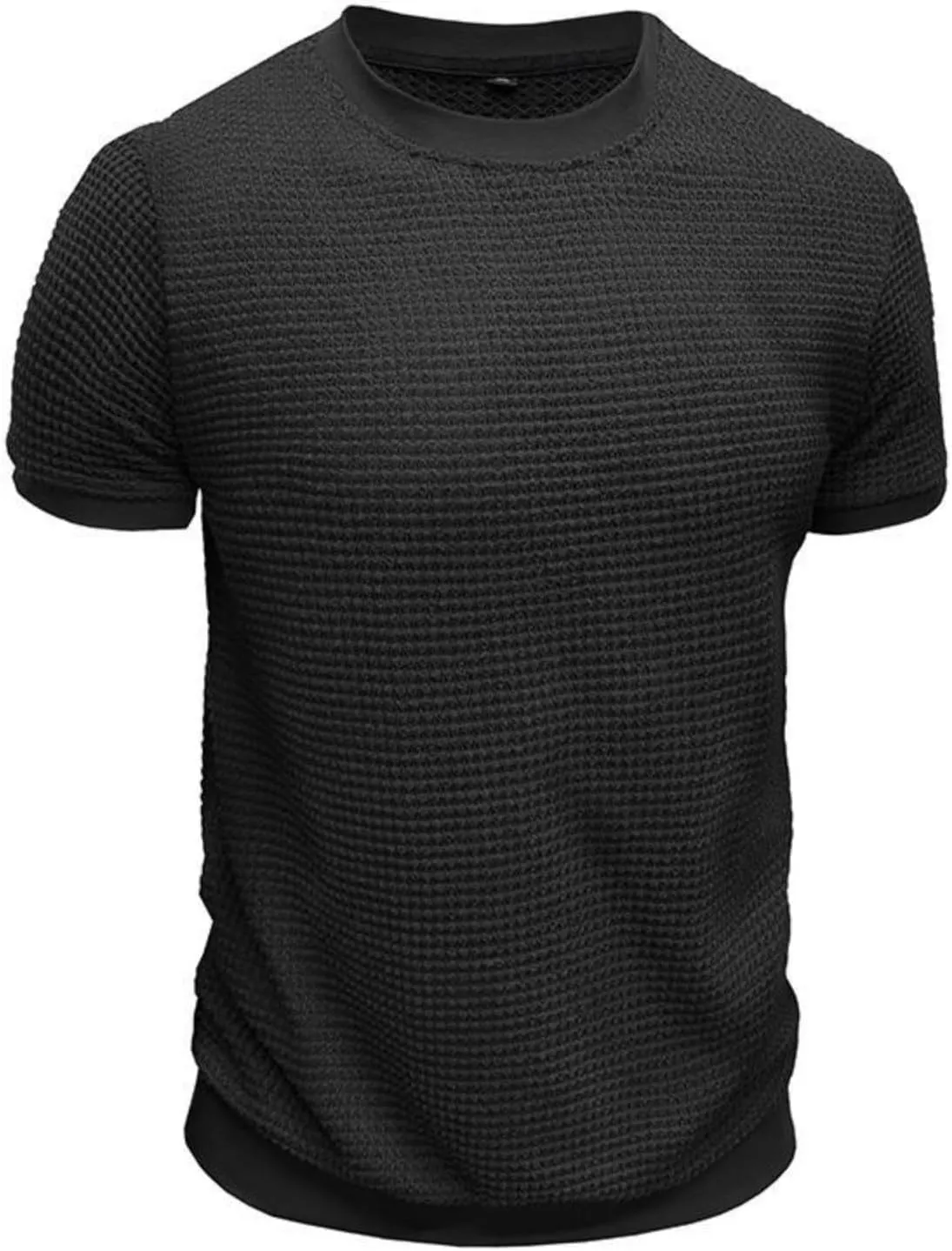 Men's Oversized Cotton Shirt Short Sleeve Crew Neck Cotton Tshirts Casual Summer T Shirts Classic Basic Tees