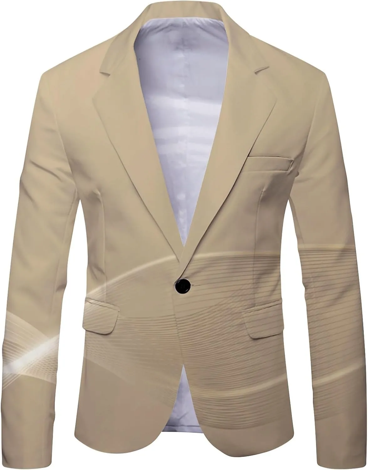 Mens Print Blazer Coats One Button Shawl Collar Casual Sport Blazers Fall Winter Stylish Suits Party Formal Jackets