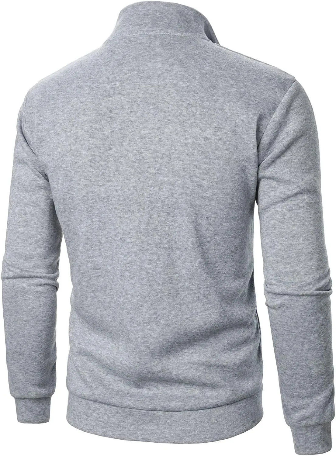 Men's Quarter Zip Fleece Pullover Sweatshirts Mock Neck Casual Long Sleeve Fall Winter Warm Sweatshirt 1/4 Zip Shirt