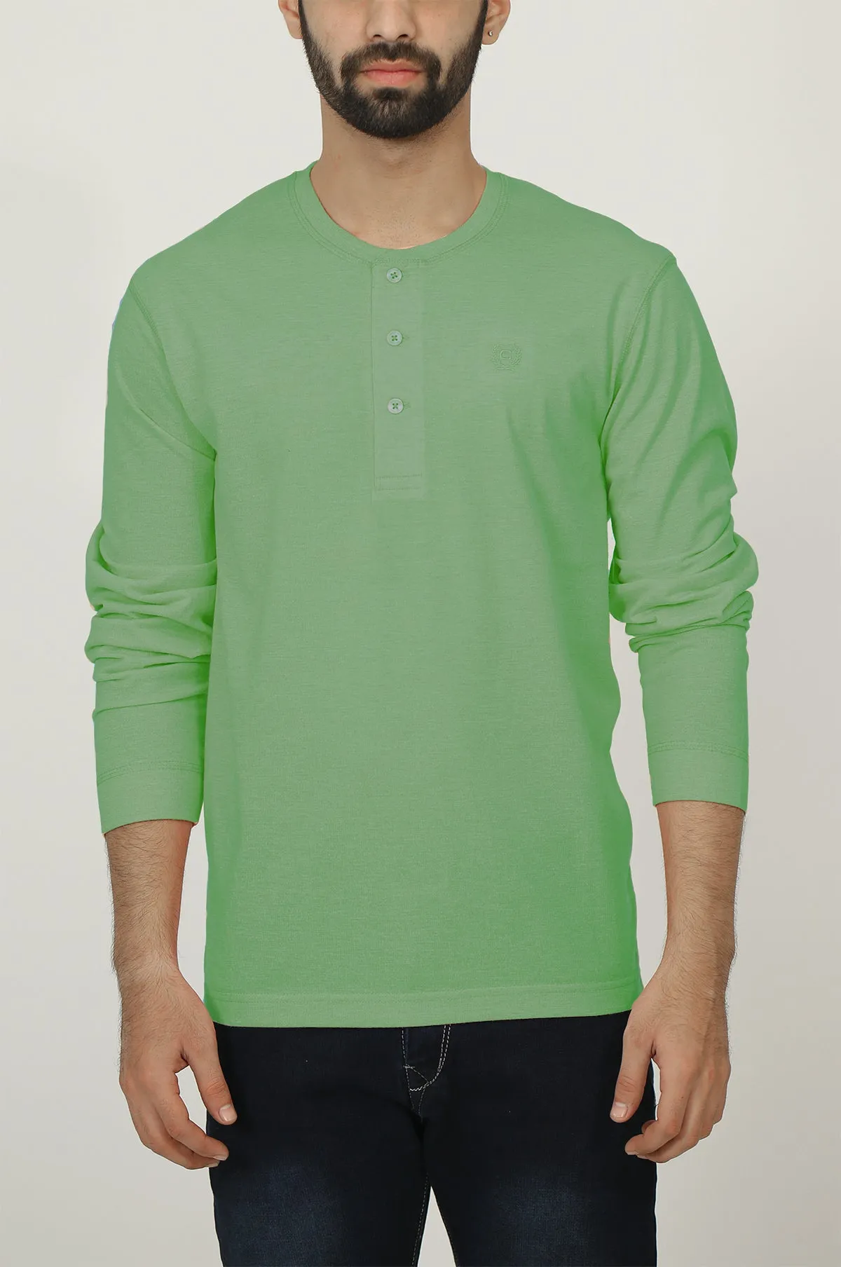 Men's Round Neck T-shirt - Banana Heather
