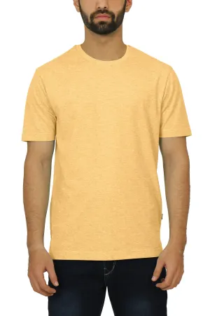 Men's Round Neck T-shirt - Banana Heather