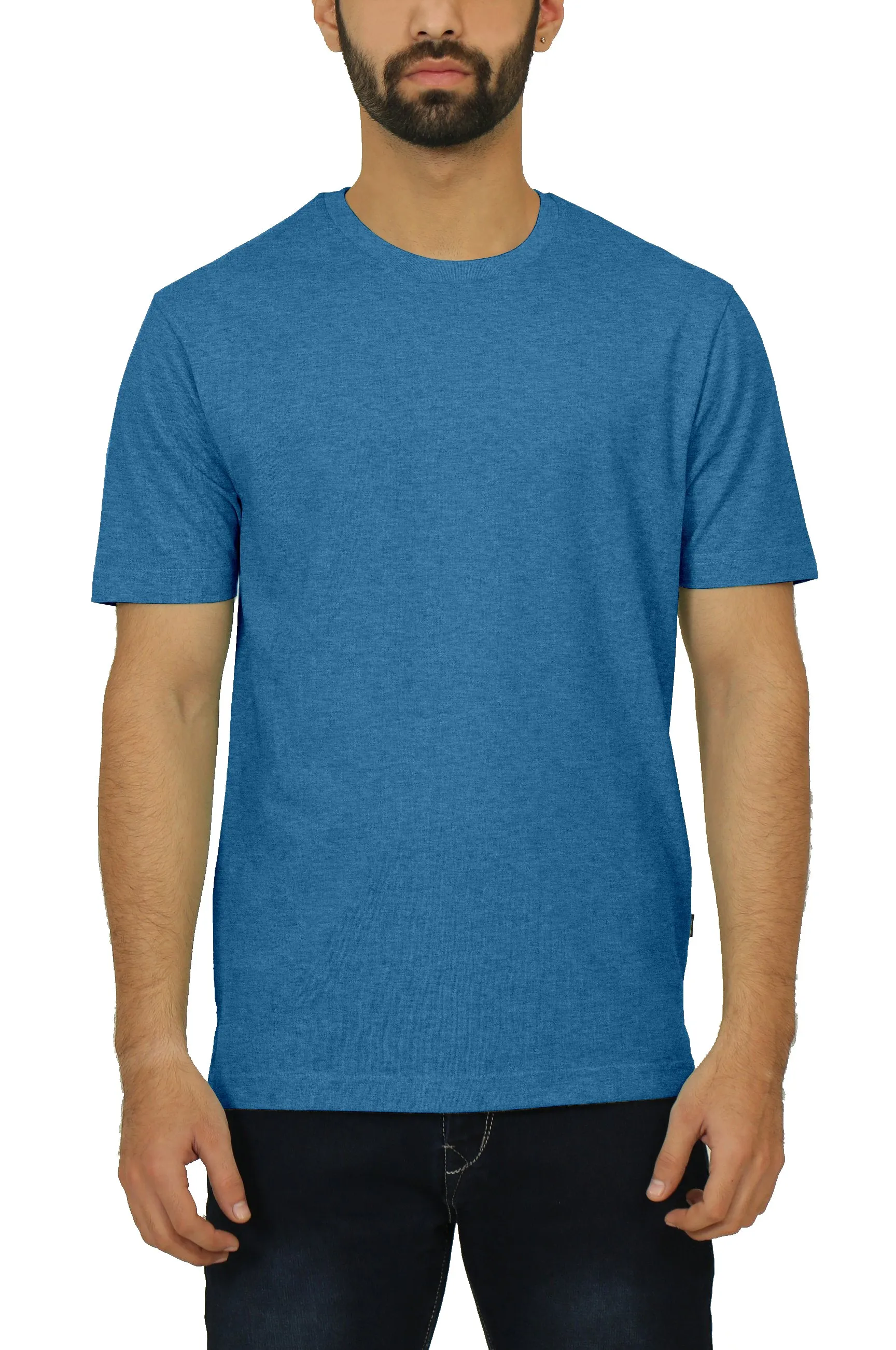 Men's Round Neck T-shirt - Banana Heather