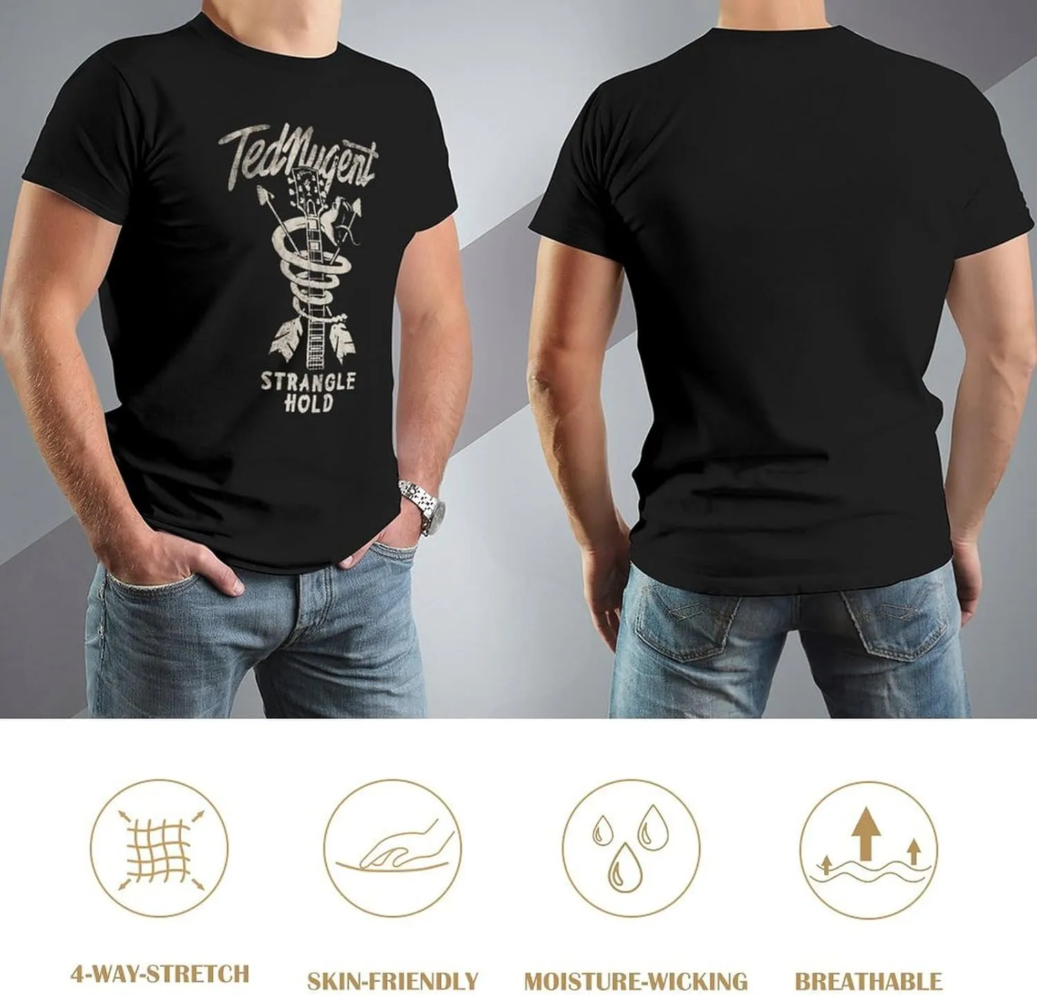 Men's Short Sleeve Crewneck T Shirts Funny Graphic Tees Shirts Top