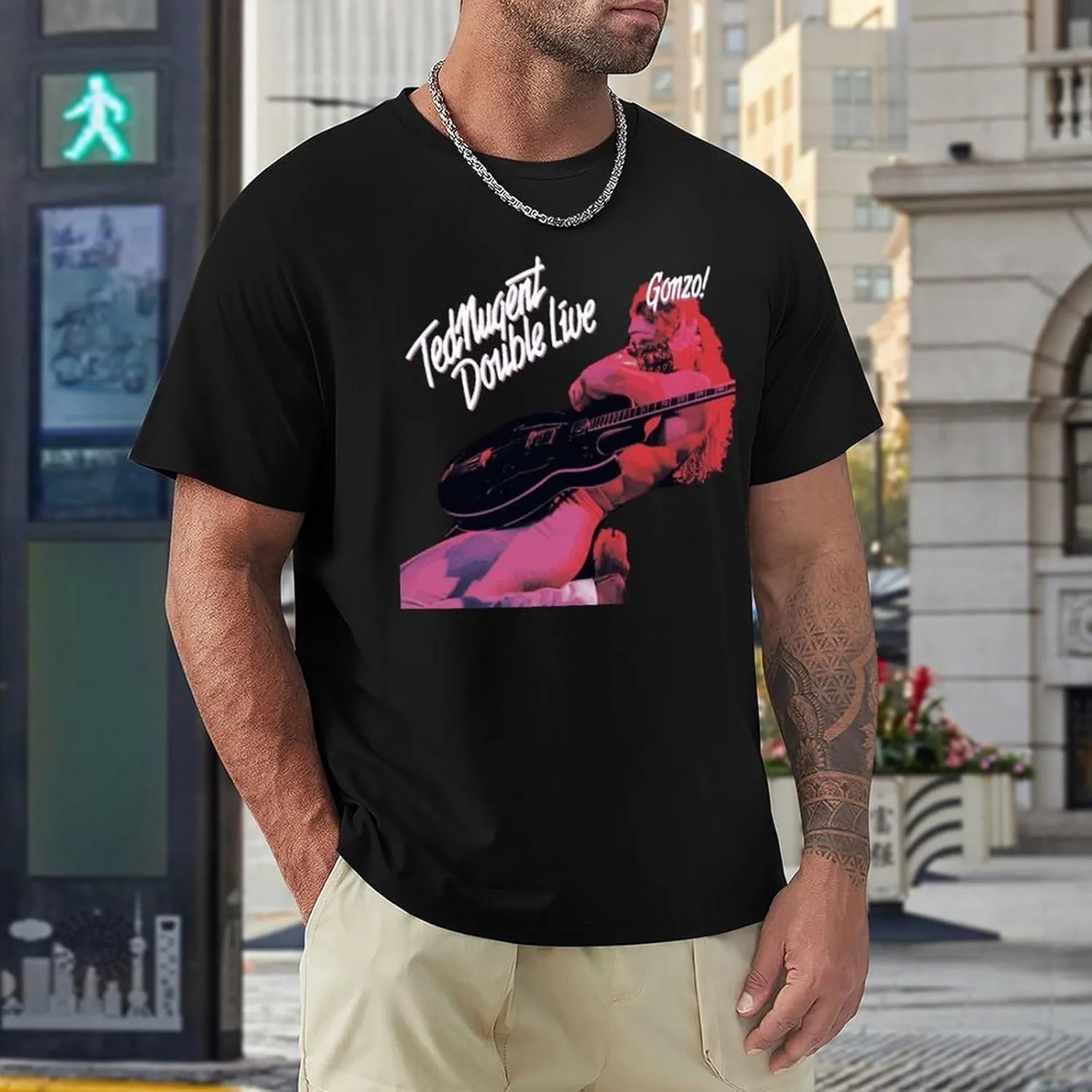 Men's Short Sleeve Crewneck T Shirts Funny Graphic Tees Shirts Top