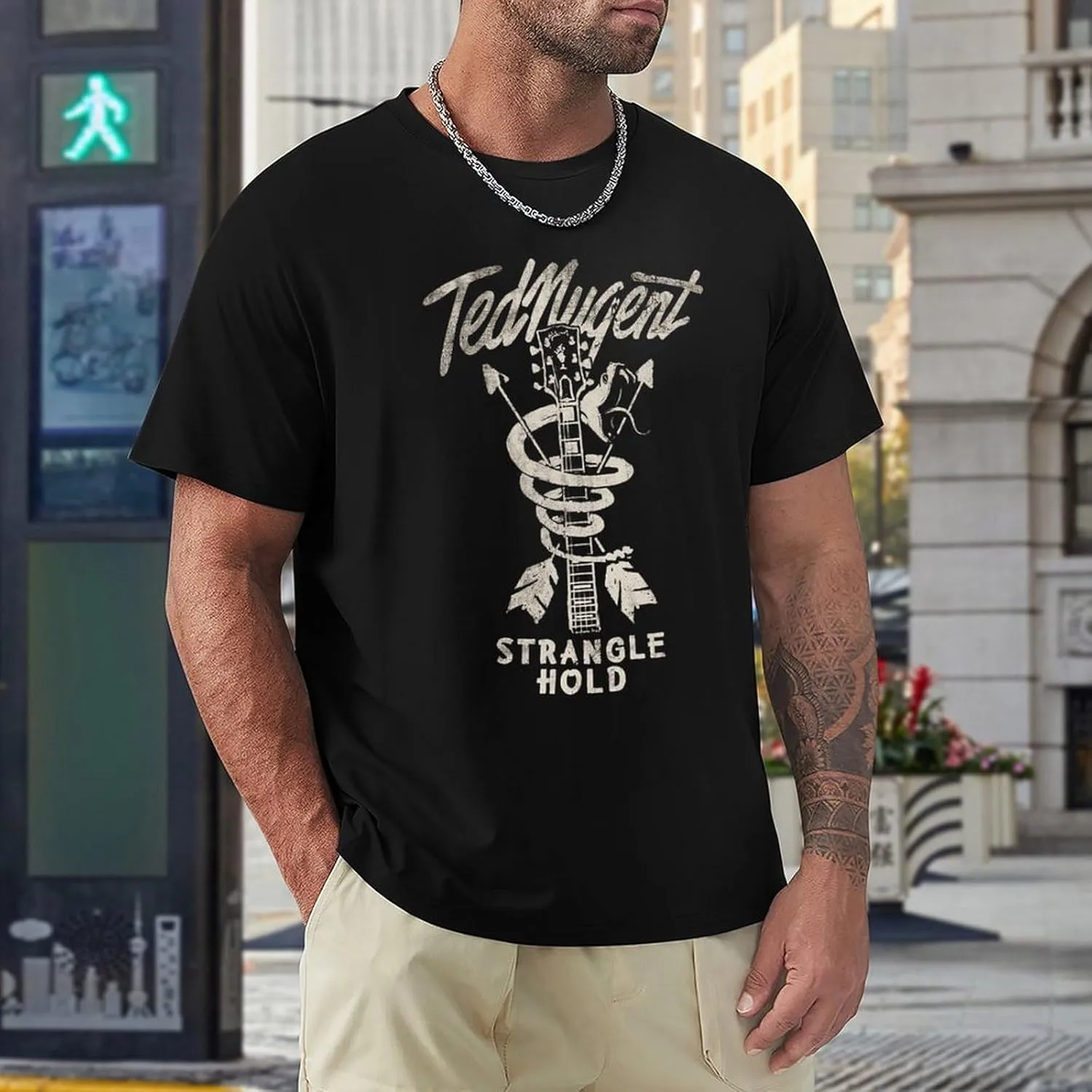 Men's Short Sleeve Crewneck T Shirts Funny Graphic Tees Shirts Top