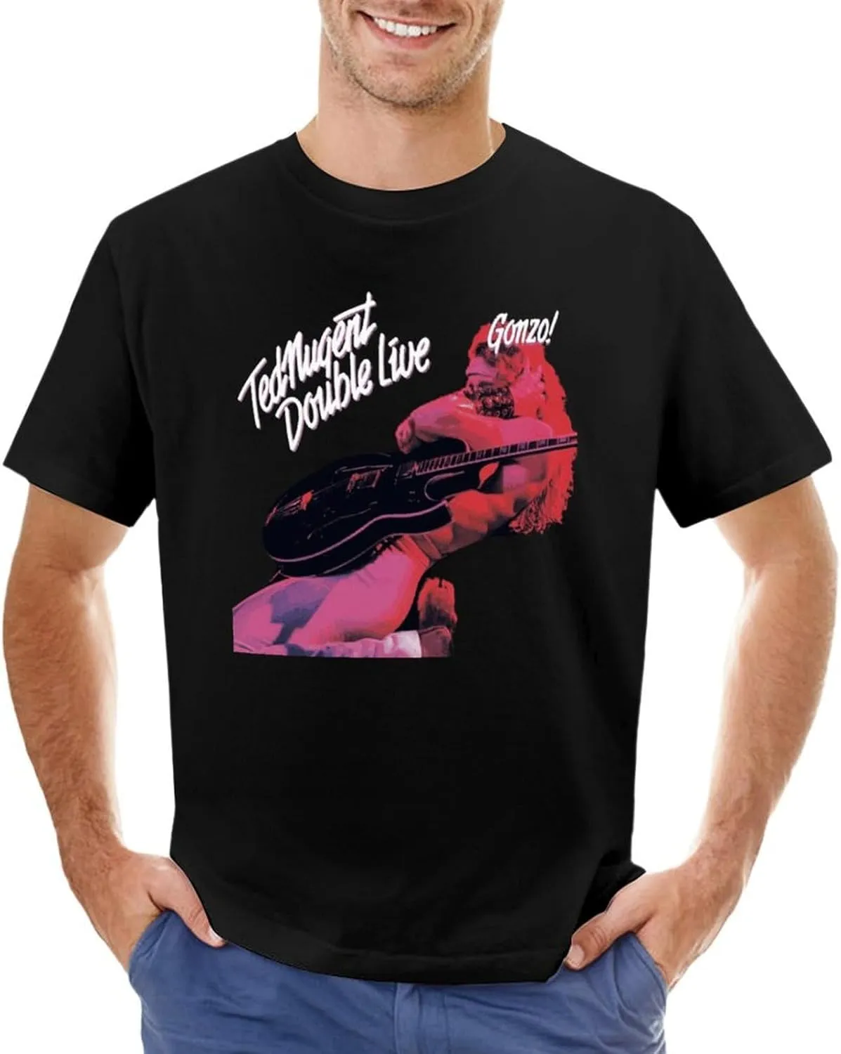 Men's Short Sleeve Crewneck T Shirts Funny Graphic Tees Shirts Top
