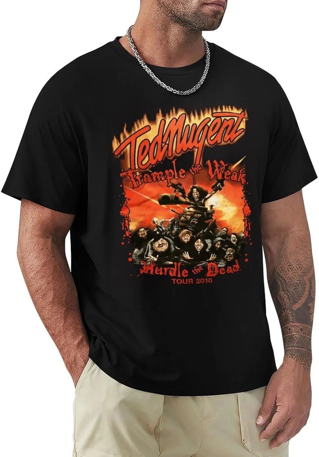 Men's Short Sleeve Crewneck T Shirts Funny Graphic Tees Shirts Top