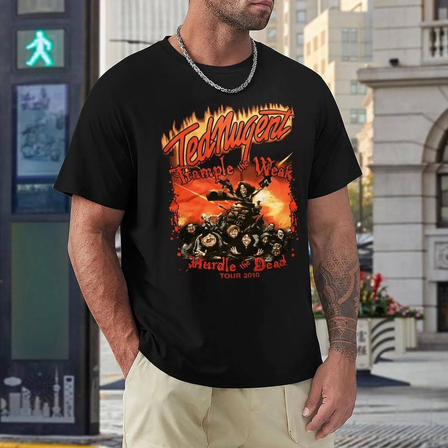 Men's Short Sleeve Crewneck T Shirts Funny Graphic Tees Shirts Top