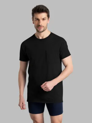 Men's Short Sleeve Fashion Pocket T-Shirt, Assorted Neutrals 6 Pack
