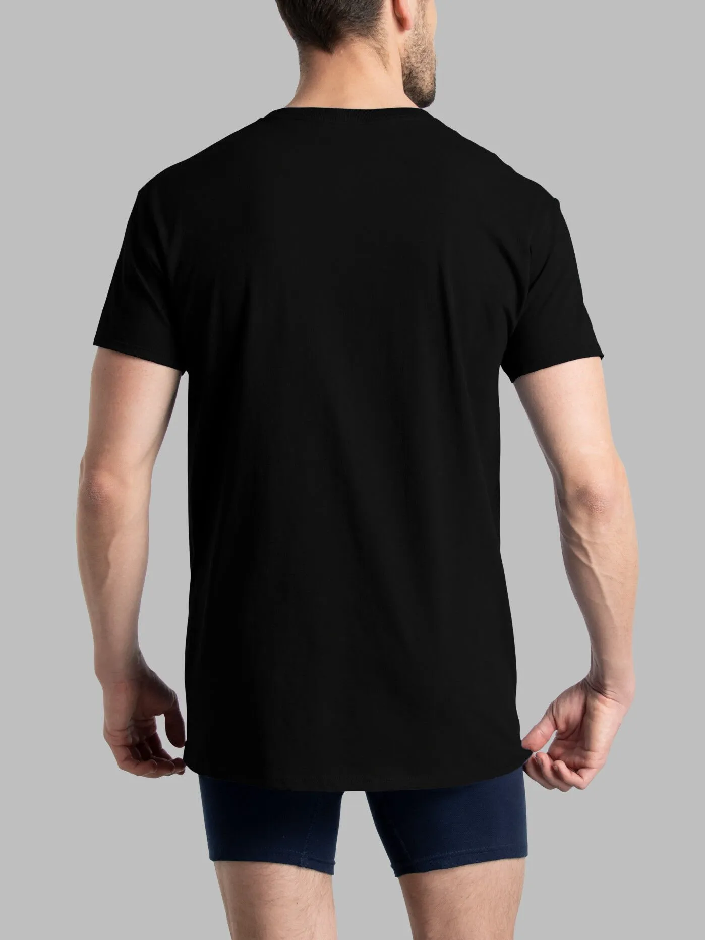 Men's Short Sleeve Fashion Pocket T-Shirt, Extended Sizes Assorted Neutrals 6 Pack
