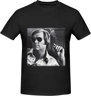 Men's Simple Breathable Cotton T-Shirts Fashionable Machine Washable Crew Neck T-Shirts