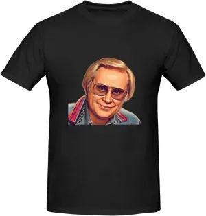 Men's Simple Breathable Cotton T-Shirts Fashionable Machine Washable Crew Neck T-Shirts