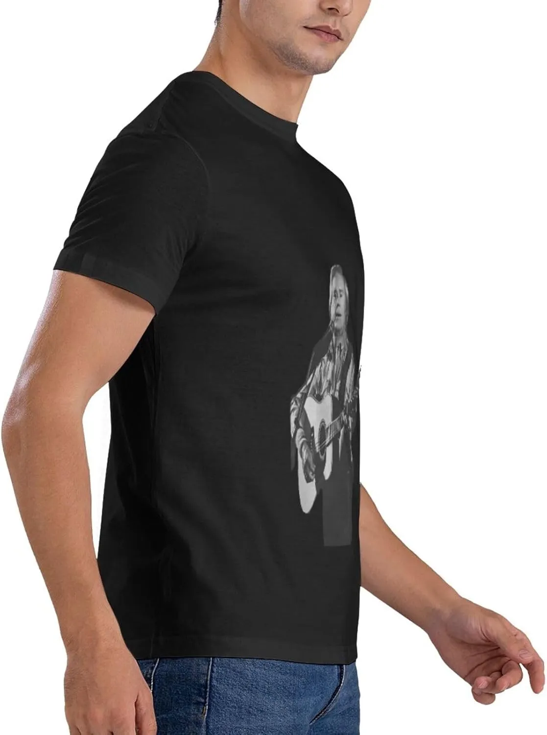 Men's Simple Slim Cotton T-Shirts Casual Easy Care Crew Neck T-Shirts