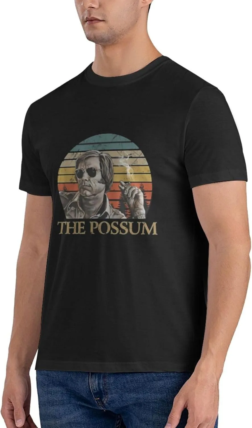 Men's Simple Slim Cotton T-Shirts Casual Easy Care Crew Neck T-Shirts