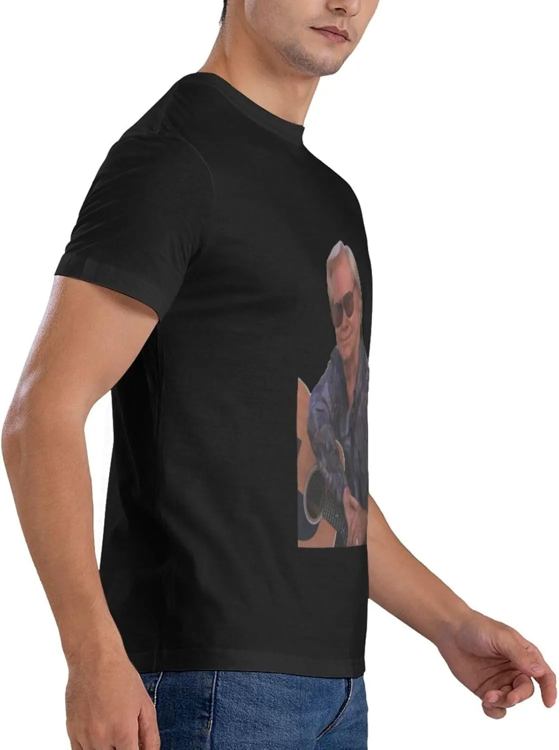 Men's Simple Slim Cotton T-Shirts Casual Easy Care Crew Neck T-Shirts