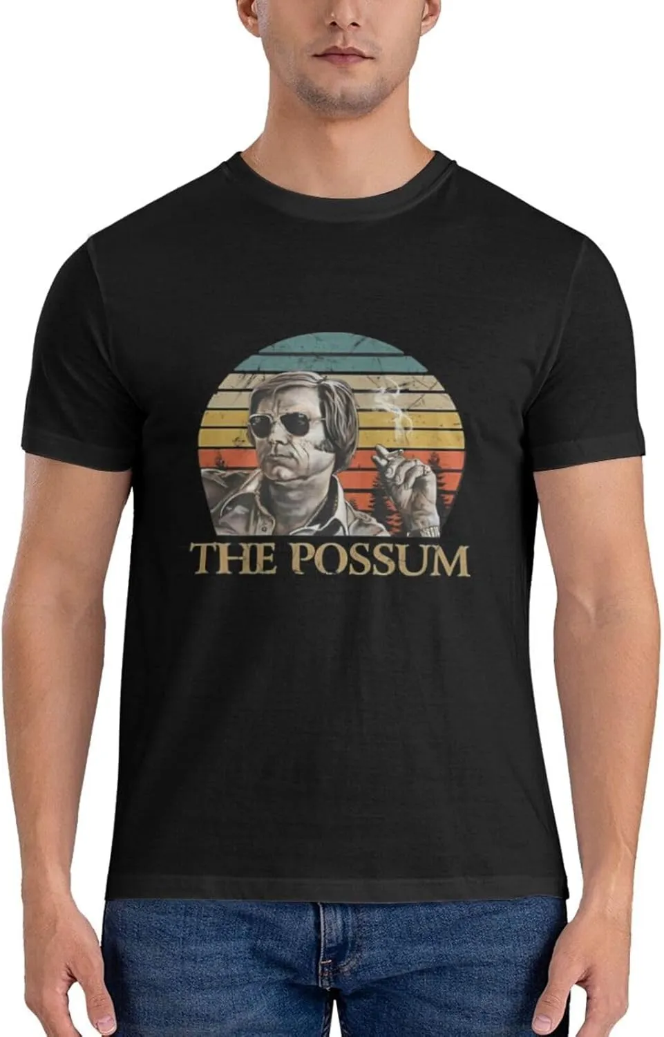 Men's Simple Slim Cotton T-Shirts Casual Easy Care Crew Neck T-Shirts