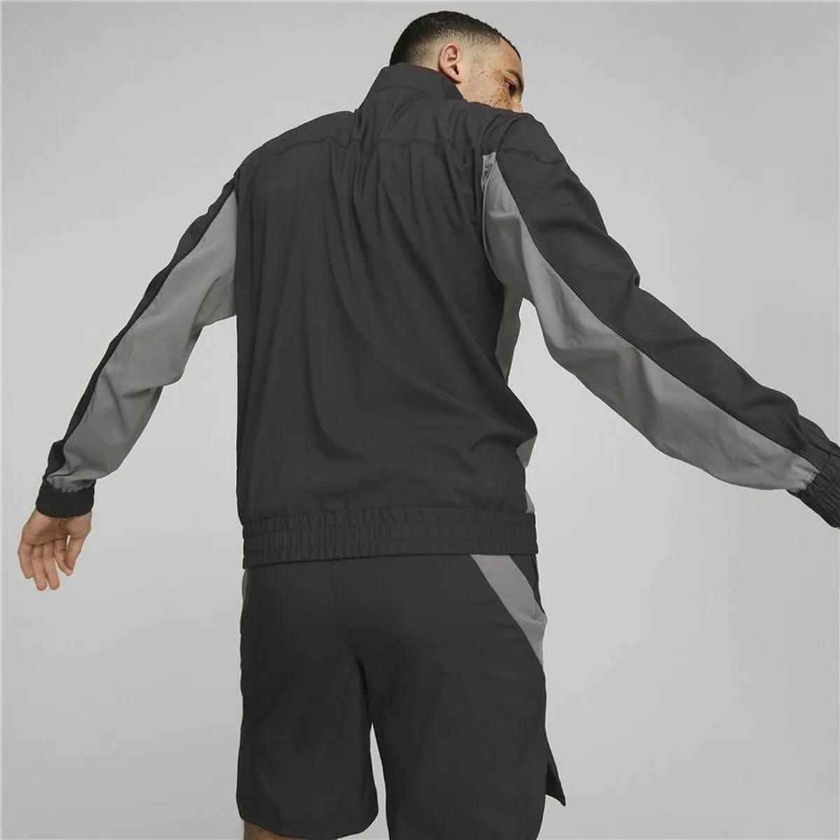 Men'S Sports Jacket Puma Fit Woven Black