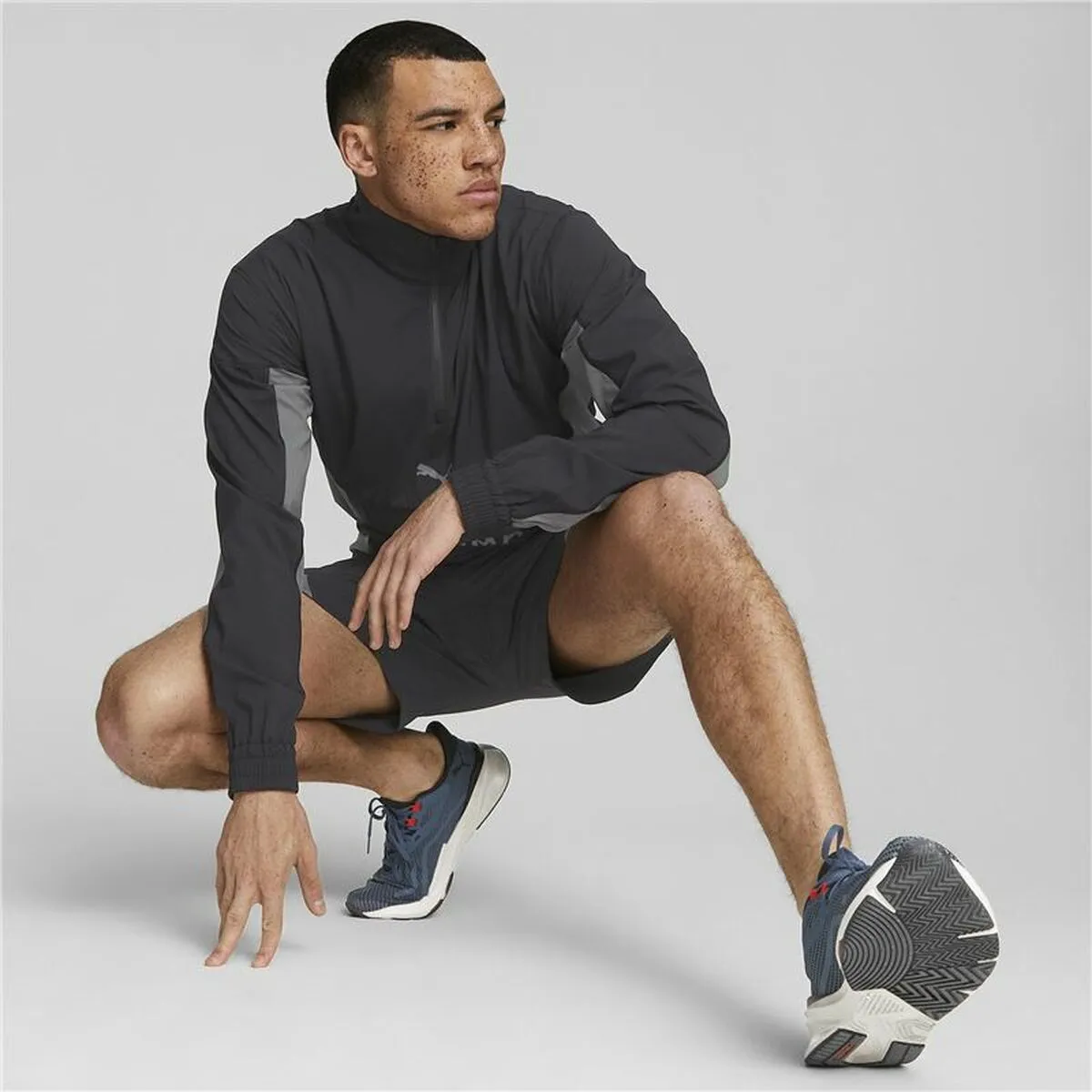 Men'S Sports Jacket Puma Fit Woven Black