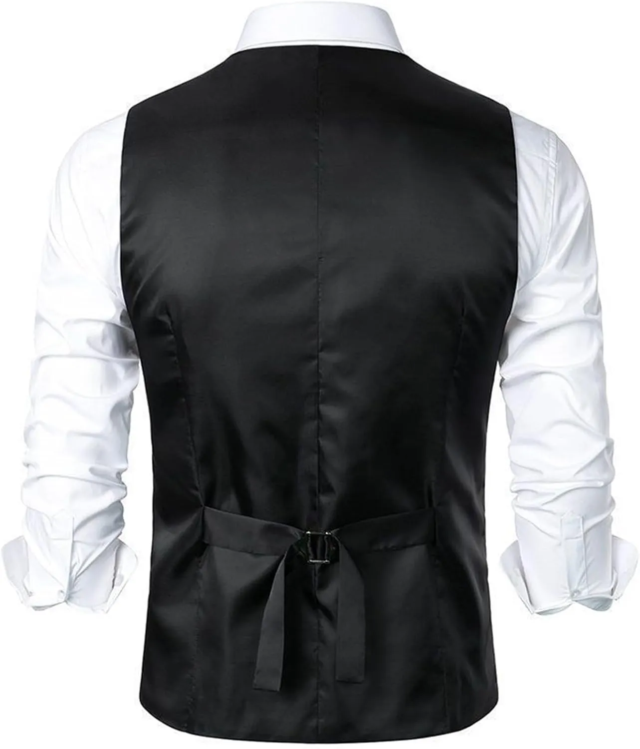 Men's Stylish Suit Vest Slim Fit Plaid Business Formal Waistcoat Wedding Banquet Date Party Suit Tuxedo Vest Tops