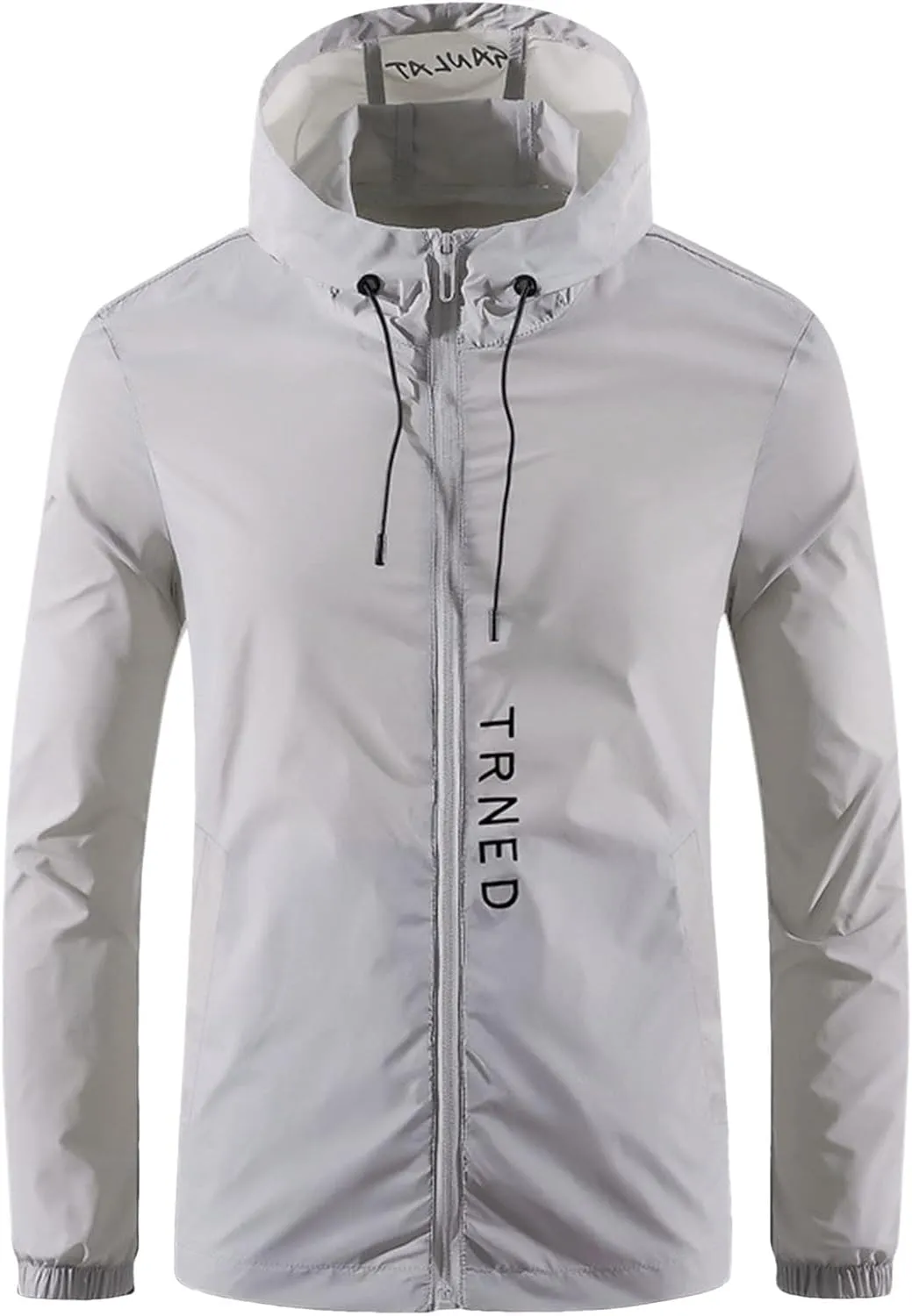 Mens Sun Protection Jacket Ultra-Light Thin Breathable Full Zip Hoodie Hiking Fishing Outdoor Quick Dry Shirt