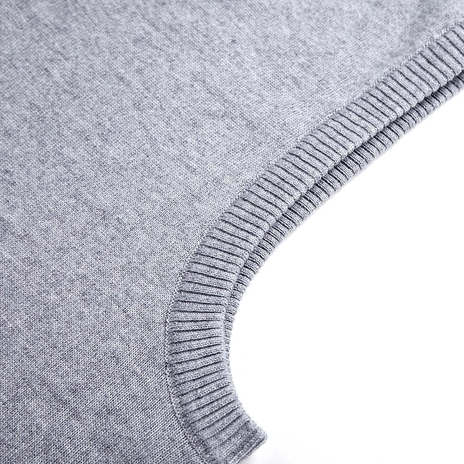 Mens Sweater Vest Wool Blend Knitted Vests Sweaters Classic Rib V-Neck Sleeveless Winter Warm Pullover Waistcoat