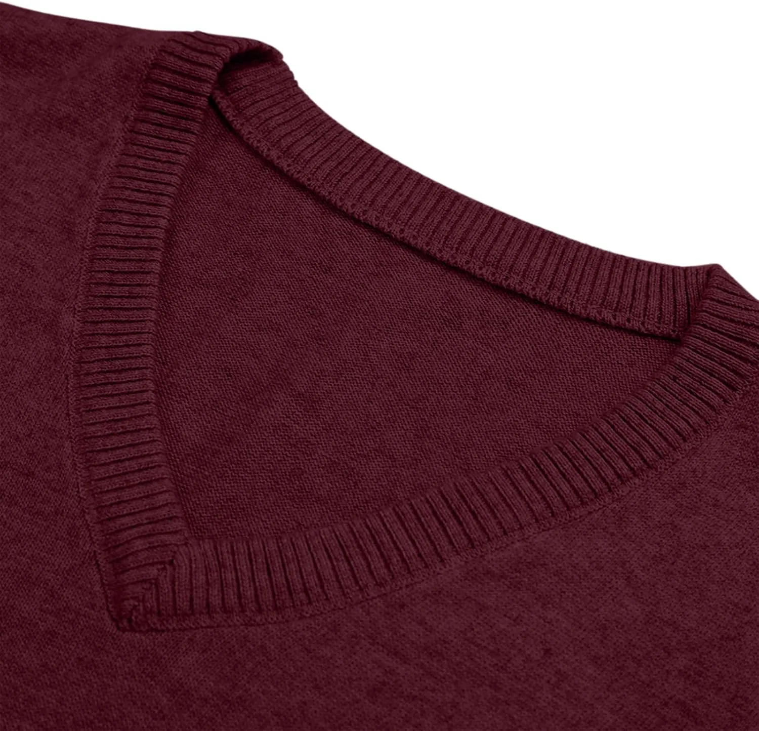 Mens Sweater Vest Wool Blend Knitted Vests Sweaters Classic Rib V-Neck Sleeveless Winter Warm Pullover Waistcoat