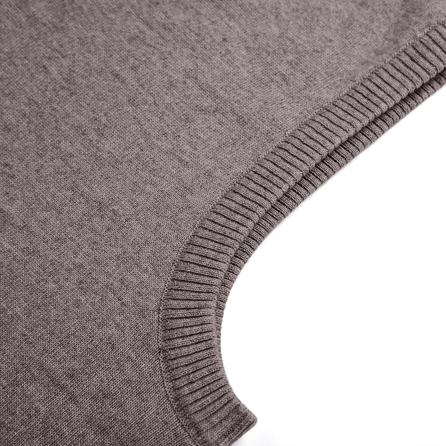 Mens Sweater Vest Wool Blend Knitted Vests Sweaters Classic Rib V-Neck Sleeveless Winter Warm Pullover Waistcoat