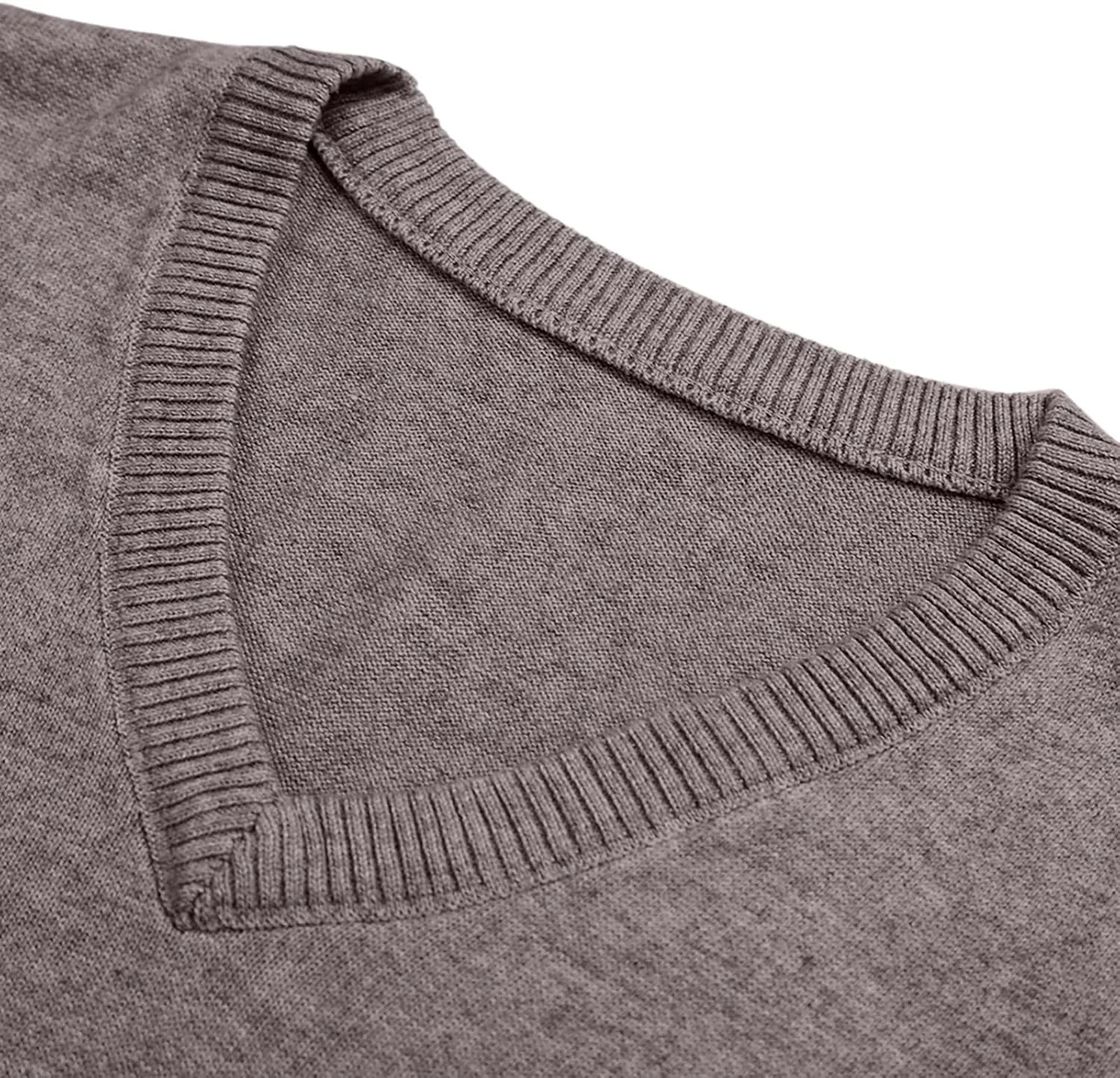 Mens Sweater Vest Wool Blend Knitted Vests Sweaters Classic Rib V-Neck Sleeveless Winter Warm Pullover Waistcoat