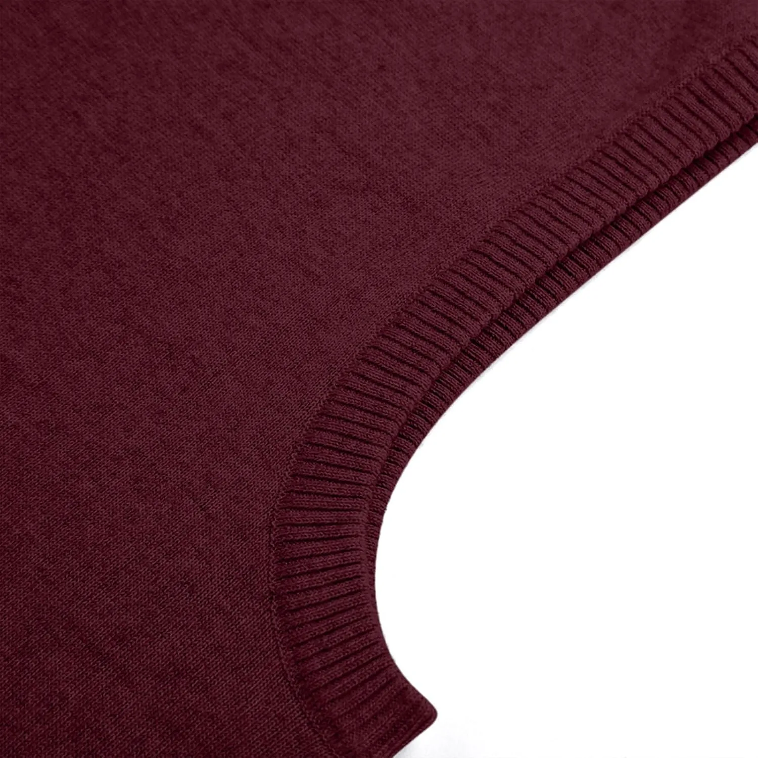 Mens Sweater Vest Wool Blend Knitted Vests Sweaters Classic Rib V-Neck Sleeveless Winter Warm Pullover Waistcoat