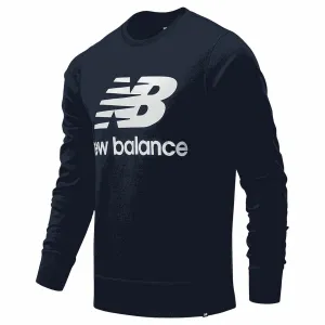 Men’S Sweatshirt Without Hood New Balance Mt03560 Navy