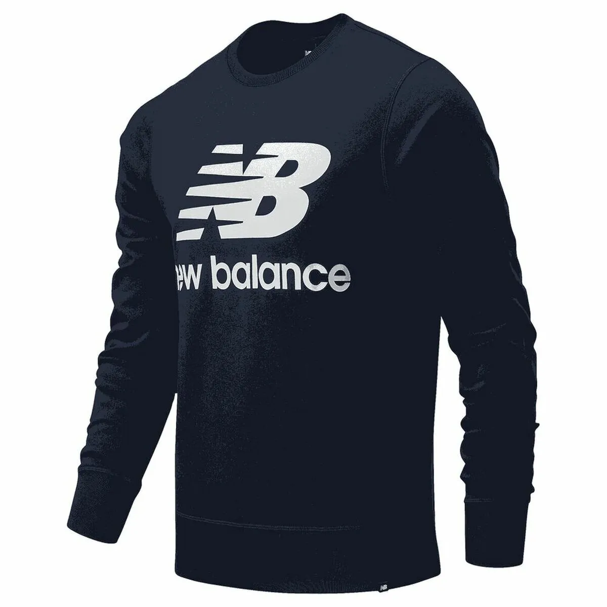 Men’S Sweatshirt Without Hood New Balance Mt03560 Navy