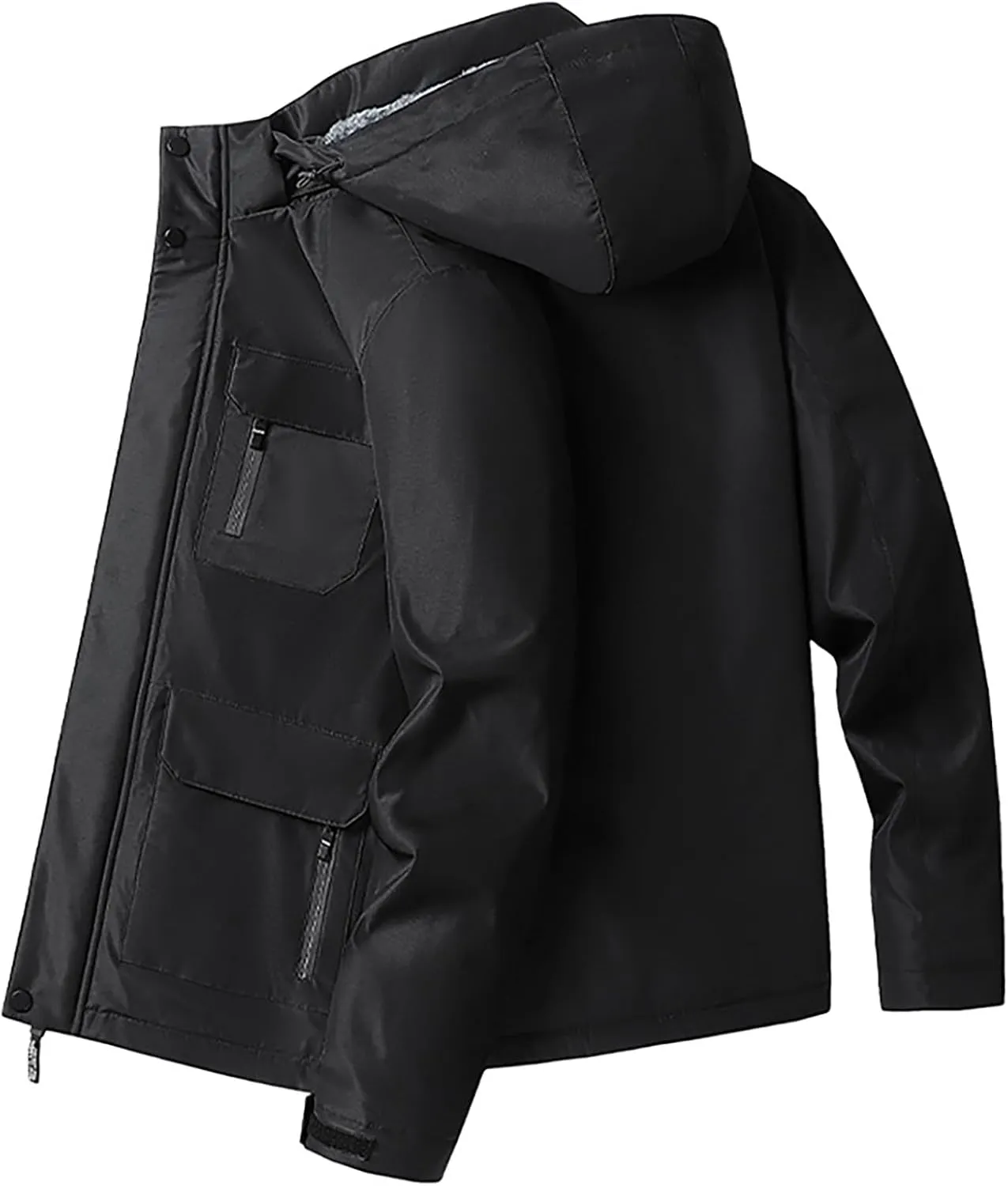 Men's Winter Skiing Jackets Fleece Warm Waterproof Thickened Softshell Jacket Insulated Thermal Windbreaker Parka