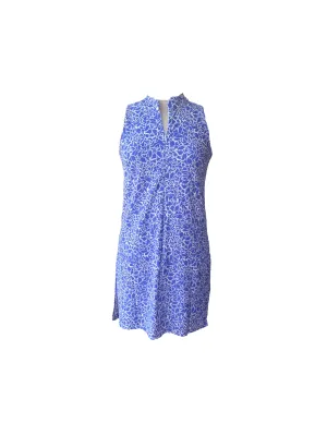 Merion Skort Dress Periwinkle White Button-front