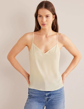 Silk Cami-Ivory Low Profile Stitching StretchTechnology