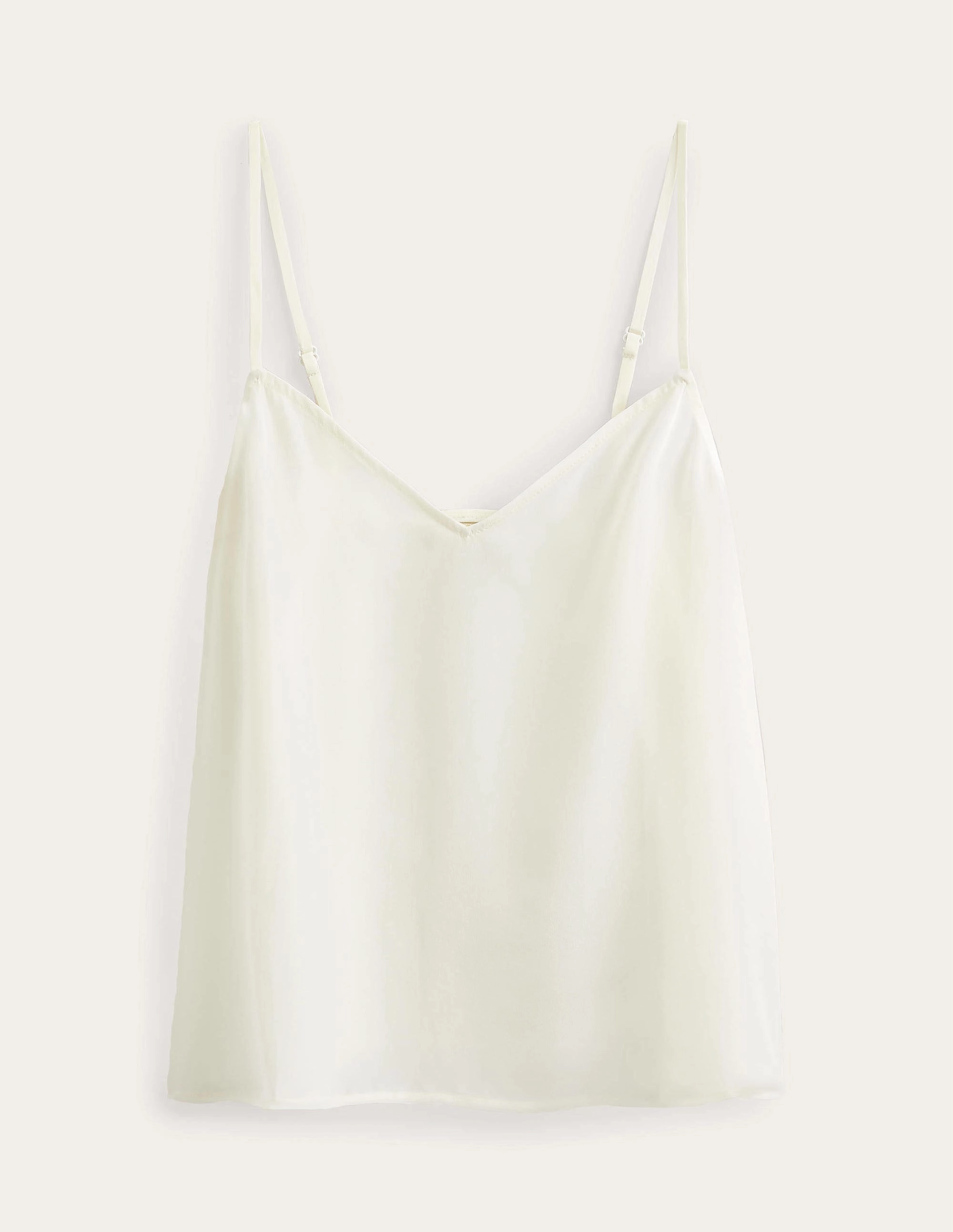 Simple Dress Silk Cami-Ivory