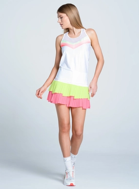 Sunset Spin Tie Back Tank Non Restrictive Mobility Textured Fabric Finish