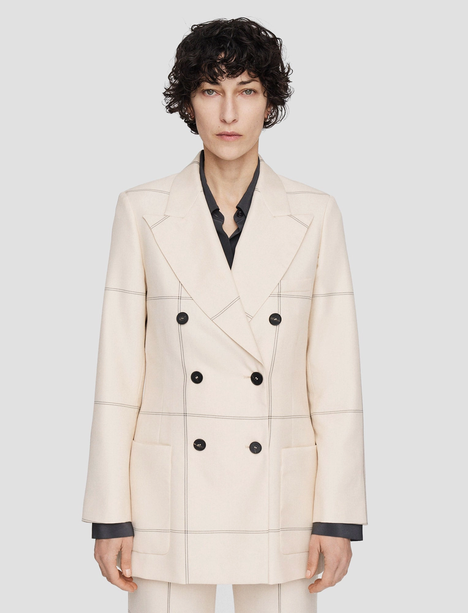 Sustain Wool Tartan Leandre Jacket