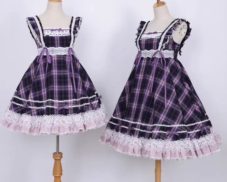 Miaoplus~Sweet Lolita Plaid JSK Multicolors