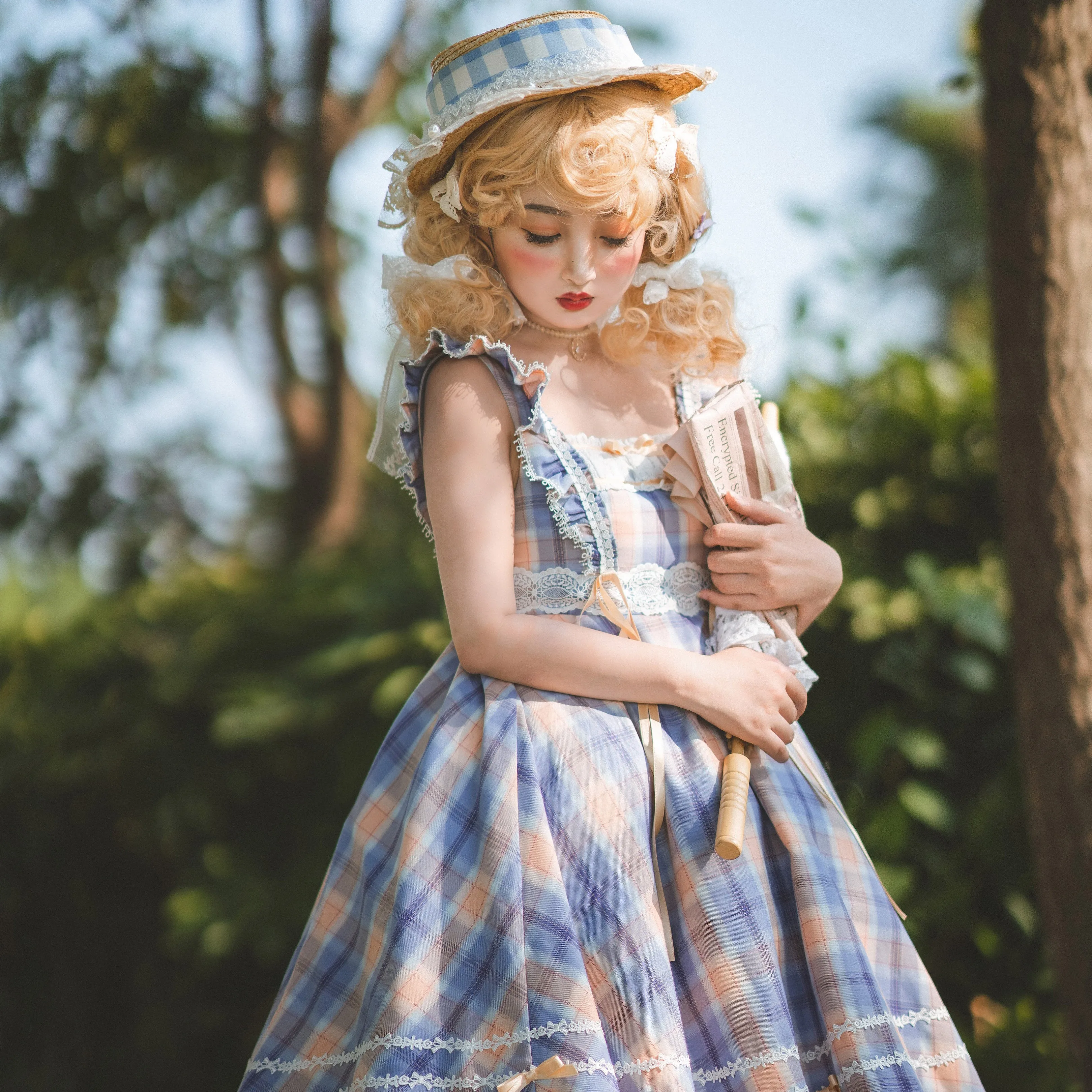 Miaoplus~Sweet Lolita Plaid JSK Multicolors