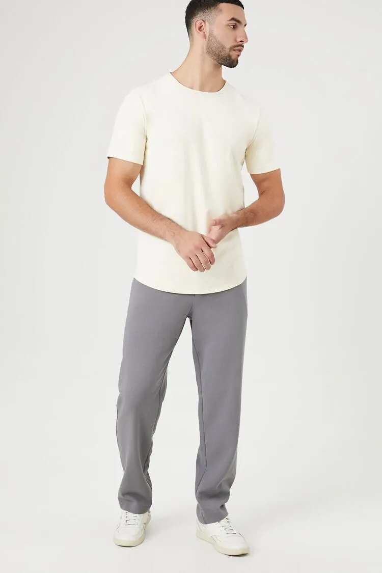 Mid-Rise Slim-Fit Pants