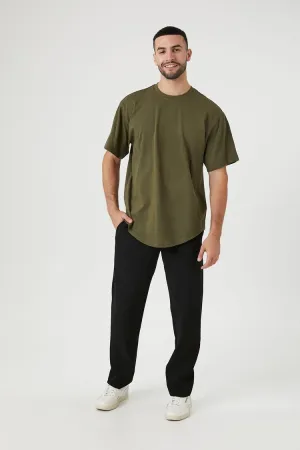 Mid-Rise Slim-Fit Pants