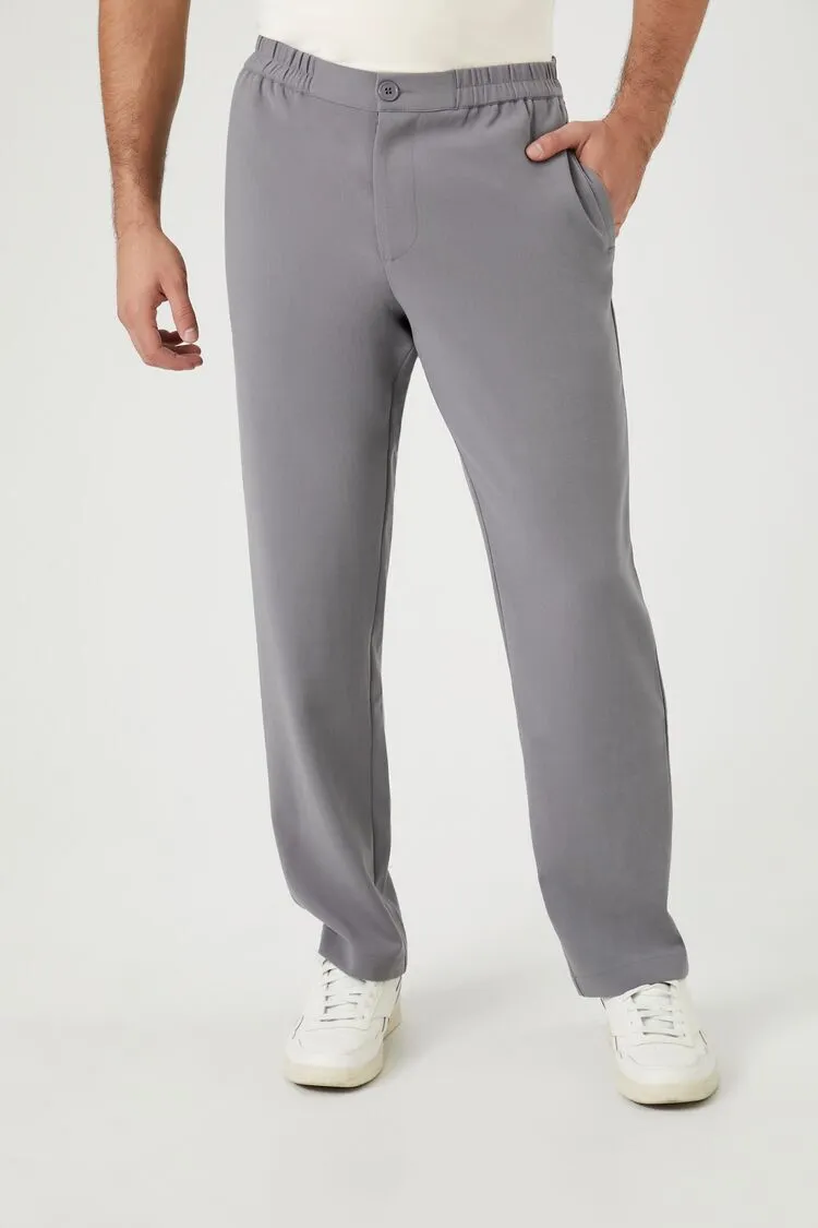 Mid-Rise Slim-Fit Pants