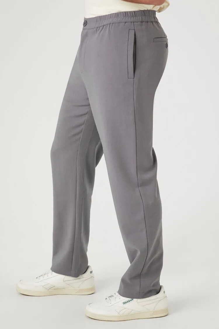 Mid-Rise Slim-Fit Pants