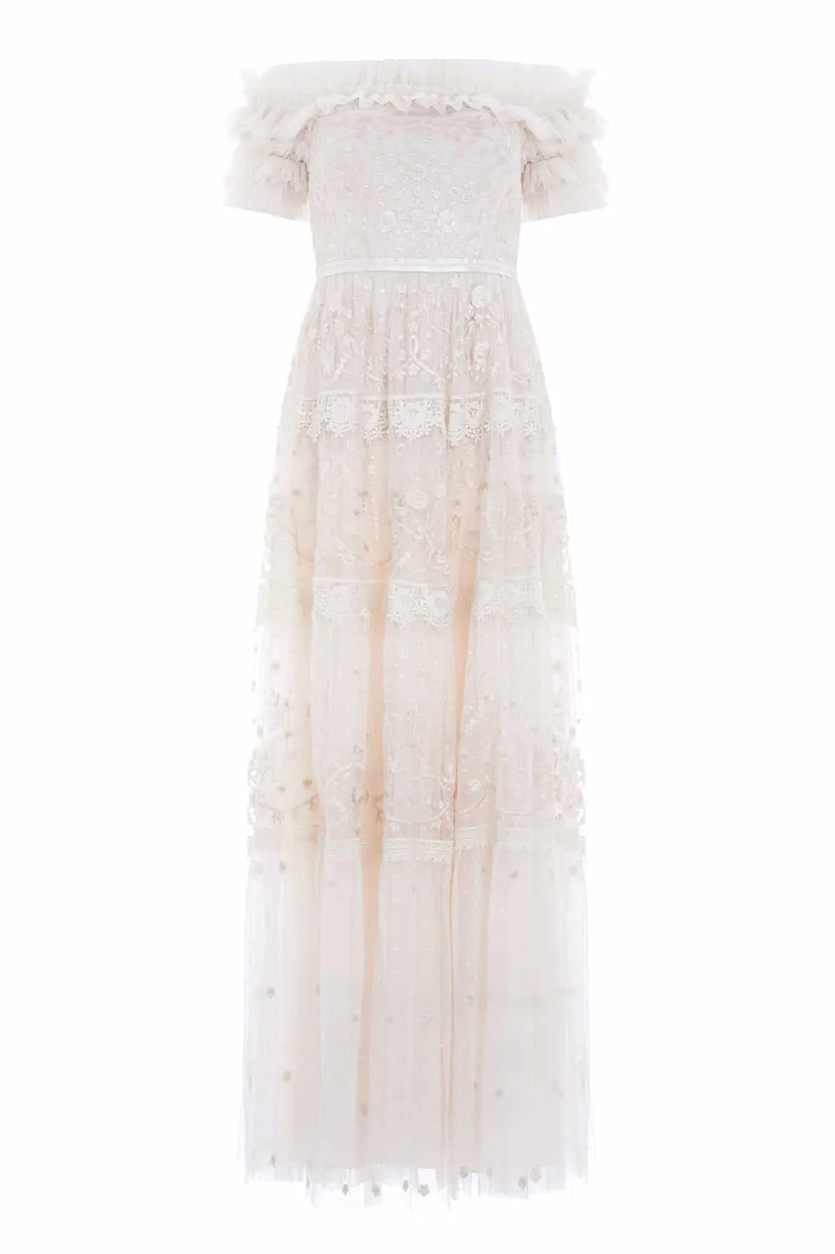 Timeless Cut Perfect Mood Midsummer Lace Off-Shoulder Gown